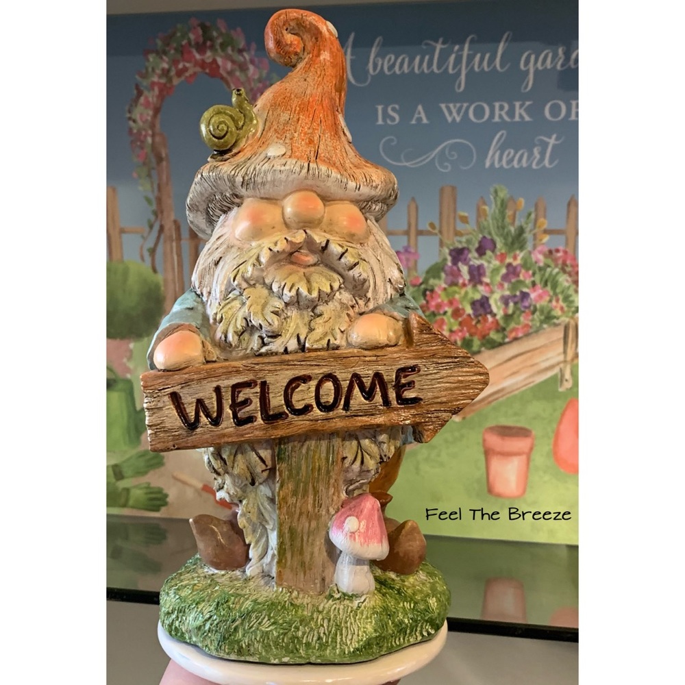9” Spring Garden Gnome Decor